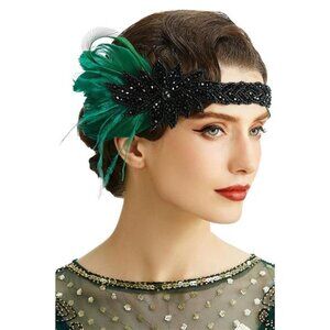 Vintage 1920s Flapper Headband Roaring 20s Great Gatsby Headpiece